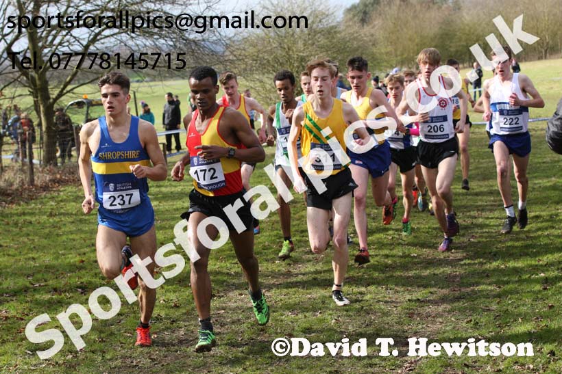 Mens under-20s 2019 British Athletics Inter Counties Cross Country, Prestwood Hall, Loughborough. Photo:  David T. Hewitson/Sports for All Pics